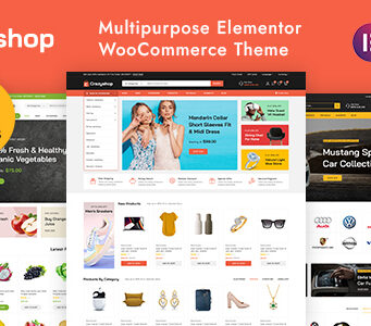 Crazyshop – Mehrzweck-Elementor-WordPress-WooCommerce-Template