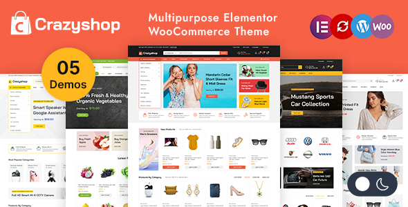 Crazyshop – Mehrzweck-Elementor-WordPress-WooCommerce-Template