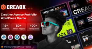 Creaox – Kreativagentur-Portfolio-WordPress-Layout