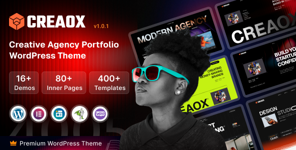 Creaox – Kreativagentur-Portfolio-WordPress-Layout