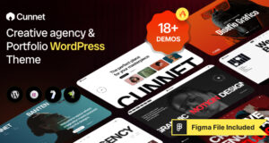 Cunnet – Creative Agency and Portfolio WordPress Template