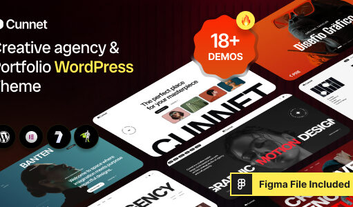 Cunnet – Creative Agency and Portfolio WordPress Template