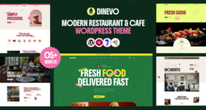 Dinevo – Modernes Restaurant- und Café-WordPress-Template