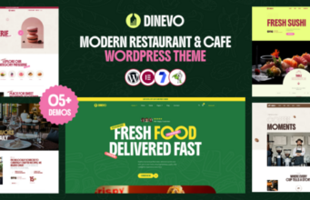 Dinevo – Modernes Restaurant- und Café-WordPress-Template