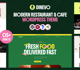 Dinevo – Modernes Restaurant- und Café-WordPress-Template