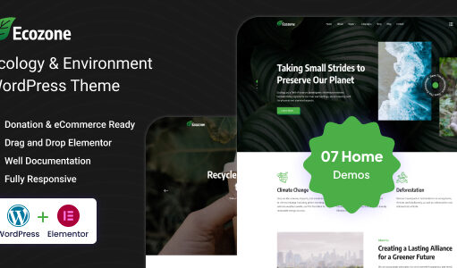 Ecozone – WordPress-Template für Ökologie und Umwelt