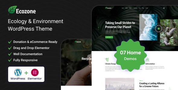 Ecozone – WordPress-Template für Ökologie und Umwelt