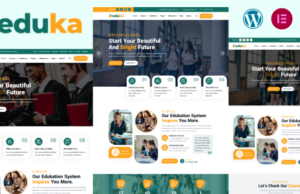 Eduka – WordPress-Vorlage für Schule, Hochschule und Kurse