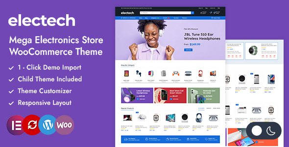 Electech – Electronics Store WooCommerce WordPress Vorlage