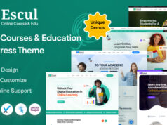 Escul-Online-Kurse und Bildung WordPress-Template
