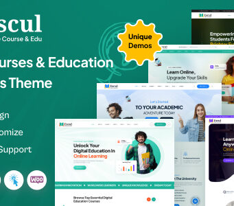 Escul-Online-Kurse und Bildung WordPress-Template