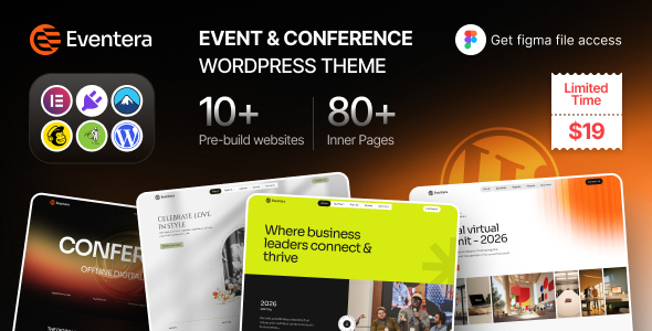 Eventera – Konferenz-WordPress-Vorlage