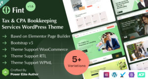 Fint – Steuer- und CPA-Buchhaltungsdienste Elementor WordPress Template