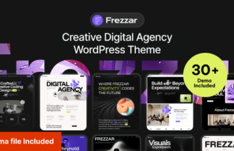 Frezzar – WordPress-Template für kreative digitale Agenturen