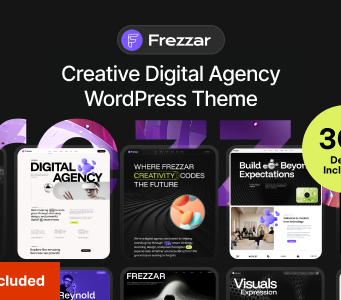 Frezzar – WordPress-Template für kreative digitale Agenturen