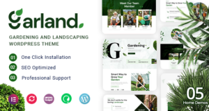 Garland – WordPress-Vorlage für Garten- und Landschaftsbau