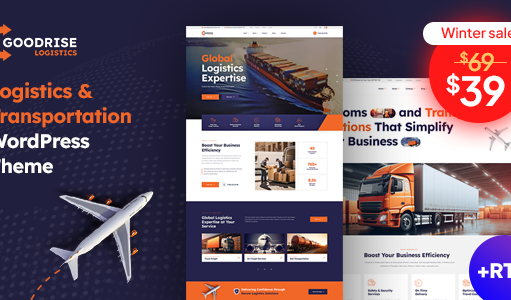 Goodrise – Logistik-WordPress-Vorlage