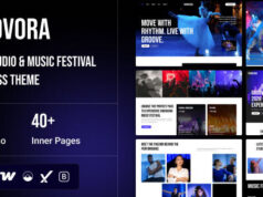 Groovora – WordPress-Layout für Tanzstudio und Musikfestival