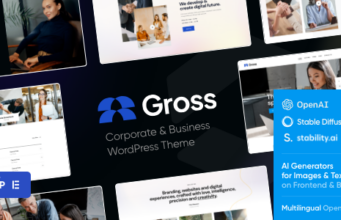 Gross – WordPress-Layout für Buchhaltung, Statistik und Analyse