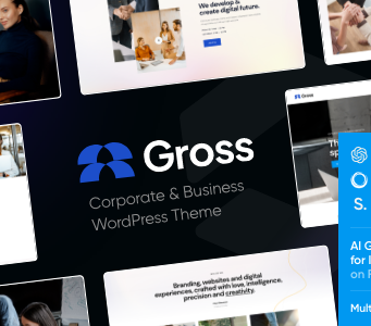 Gross – WordPress-Layout für Buchhaltung, Statistik und Analyse