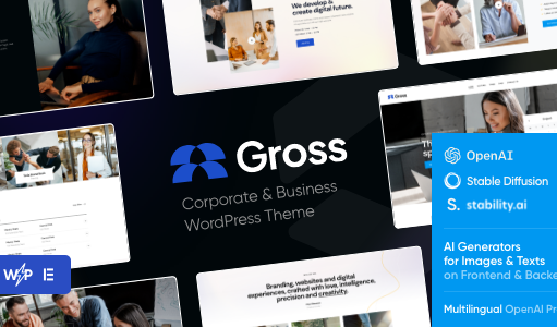 Gross – WordPress-Layout für Buchhaltung, Statistik und Analyse