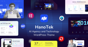 HanoTek – WordPress-Vorlage für KI-Agentur und Technologie