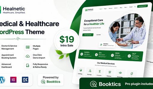 Healnetic – WordPress-Template für Medizin und Gesundheitswesen