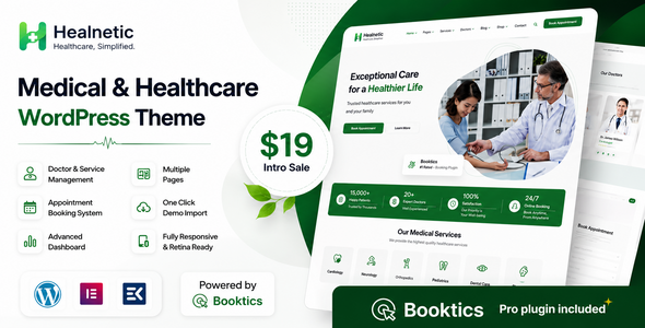 Healnetic – WordPress-Template für Medizin und Gesundheitswesen