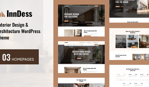 Indess – WordPress-Template für Innenarchitektur und Architektur
