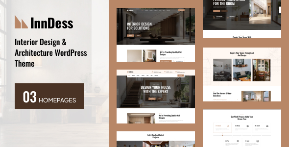 Indess – WordPress-Template für Innenarchitektur und Architektur