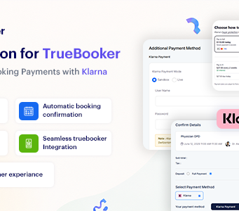 Klarna-Zahlungsintegration mit TrueBooker