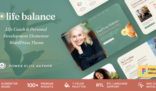 Life Balance – Persönlicher Mentor und Lifestyle-Coach WordPress-Layout