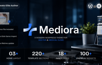 Mediora – Elementor-WordPress-Vorlage für Ärzte und medizinische Kliniken