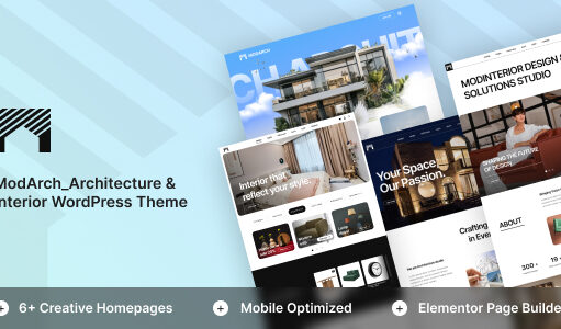 ModArch – WordPress-Template für Architektur und Inneneinrichtung