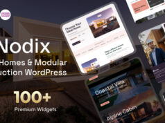 Nodix – WordPress-Layout für Fertighäuser und modularen Bau