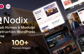 Nodix – WordPress-Layout für Fertighäuser und modularen Bau