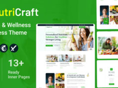 NutriCraft – WordPress-Vorlage für Ernährungsberater und Wellness