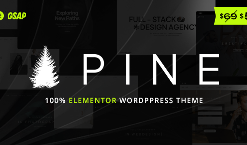 Pine – Elementor-Kreativagentur und Portfolio-WordPress-Template