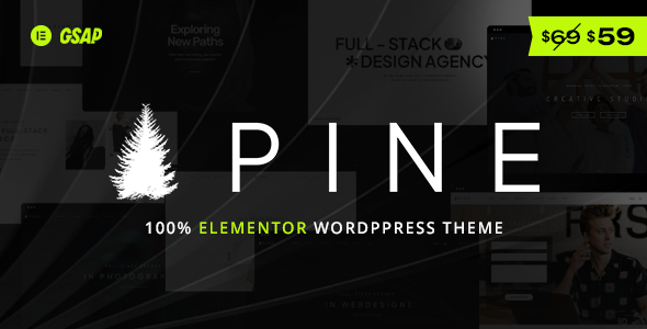 Pine – Elementor-Kreativagentur und Portfolio-WordPress-Template