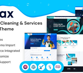 Poolax – WordPress-Template für Poolreinigung und -dienstleistungen