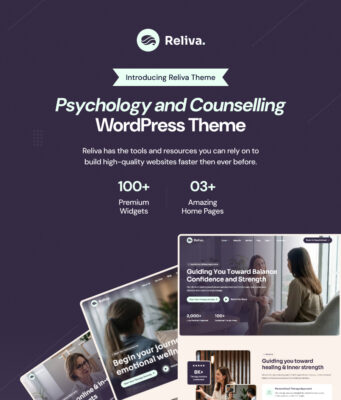 Reliva | WordPress-Layout für psychische Gesundheit und Beratung