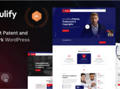 Rulify – WordPress-Vorlage für Anwaltskanzleien zur Beratung im Bereich des geistigen Eigentums