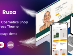 Ruza – WordPress-Template für den Schönheitskosmetik-Shop