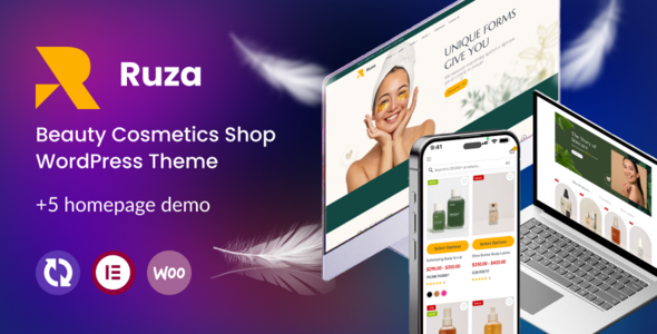 Ruza – WordPress-Template für den Schönheitskosmetik-Shop