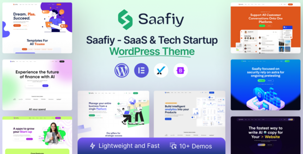 Saafiy – Saas & Tech Startup WordPress Template
