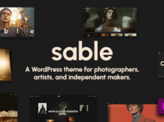 Sable – WordPress-Vorlage für kreatives Portfolio