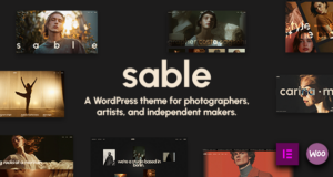 Sable – WordPress-Vorlage für kreatives Portfolio
