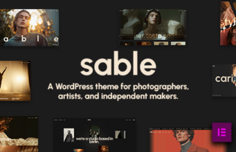 Sable – WordPress-Vorlage für kreatives Portfolio