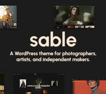 Sable – WordPress-Vorlage für kreatives Portfolio