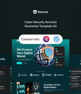 Securo – Elementor-Vorlagenkit für Cyber-Sicherheitsdienste